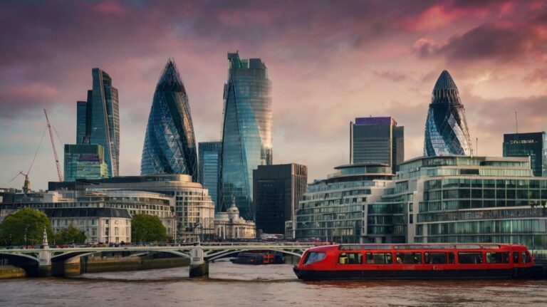 Leonardo Kino XL A vibrant cityscape of London with prominent 0