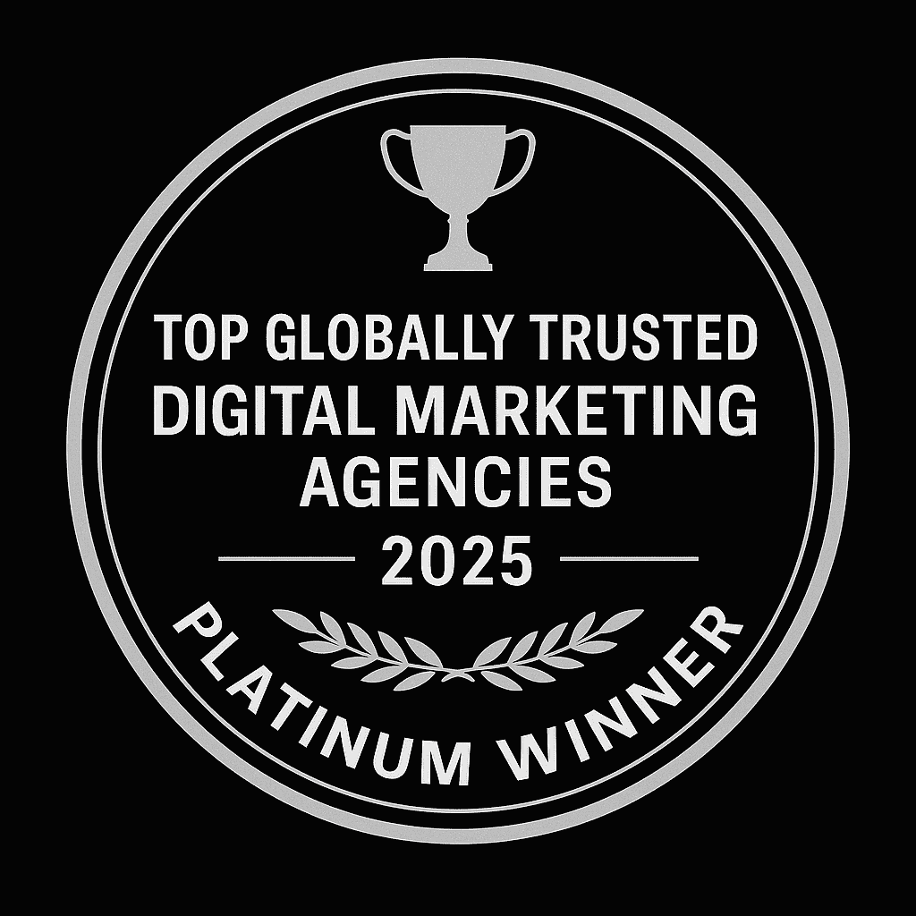 Platinum Winner Badge for Top Globally Trusted Digital Marketing Agencies 2025 – Awarded to Diamond Litchi for their exceptional ability to connect with client visions, voice them into reality, blend neuromarketing with traditional marketing, and deliver world-class digital marketing strategies that move people, not just algorithms