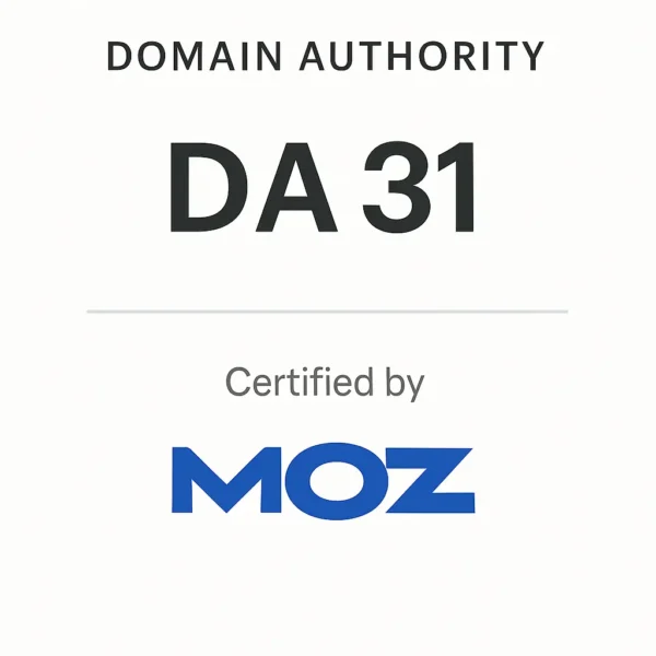 Moz Domain Authority – DA 31
